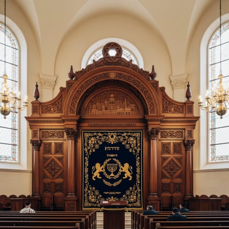 Exquisite Hand-Carved Hardwood Aron Kodesh Premium Synagogue Furniture Manufacturer & Supplier Exquisite Hand-Carved Hardwood Aron Kodesh Premium Synagogue Furniture Manufacturer & Supplier