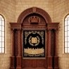 Grand Hand-Carved Aron Kodesh Exquisite Solid Wood Holy Ark for Synagogues by Premium Furniture Manufacturer