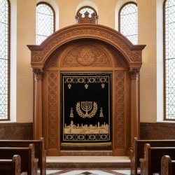 Premium Handcrafted Wood Aron Kodesh Synagogue Furniture Manufacturer & Supplier Traditional Torah Ark