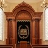 Masterfully Carved Aron Kodesh - Synagogue Holy Ark by Premium Furniture Manufacturer Exquisite Craftsmanship for Sacred Spaces