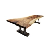 Mulyoharjo Furniture Monkey Pod Slab Dining Table 1517