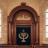 Exquisite Hand-Carved Aron Kodesh Torah Ark Ornate Synagogue Furniture Premium Craftsmanship by Leading Manufacturer