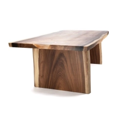 Mulyoharjo Furniture Natural Wood Slab Dining Table 1522