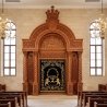 Exquisite Hand-Carved Wooden Aron Kodesh Traditional Synagogue Holy Ark by Premium Furniture Manufacturer Superior Craftsmanship