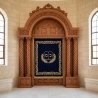 Luxury Synagogue Aron Kodesh - Hand-Carved Solid Hardwood Holy Ark - Premium Manufacturer's Masterpiece for Sacred Spaces