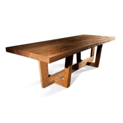 Mulyoharjo Furniture Trembesi Wood Slab Dining Table 1528