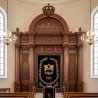 Exquisite Hand-Carved Solid Wood Aron Kodesh, Traditional Synagogue Ark, Artisanal Quality by Leading Furniture Manufacturer