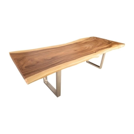 Mulyoharjo Furniture Straight Natural Slab Dining Table 1529