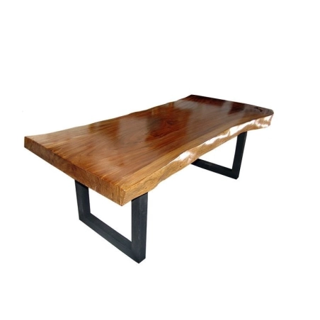 Mulyoharjo Furniture Natural Wood Slab Dining Table 1531
