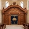 Exquisite Hand-Carved Wooden Aron Kodesh for Synagogues Premium Quality Shul Furniture by Leading Manufacturer