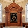 Premium Solid Wood Aron Kodesh, Synagogue Ark Manufacturer, Handcrafted Ornate Jewish Sanctuary Furniture