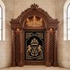Exquisite Hand-Carved Hardwood Aron Kodesh Ornate Traditional Synagogue Ark by Premium Furniture Manufacturer
