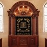 Exquisite Aron Kodesh by Premier Furniture Manufacturer, Mastercrafted Synagogue Ark, Ornate Hardwood Design, Superior Quality