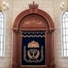 Premium Hand-Carved Aron Kodesh, Exquisite Synagogue Furniture by Master Craftsmen - Dedicated Manufacturer of Custom Torah Arks