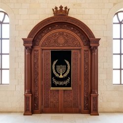 Exquisite Handcrafted Solid Wood Aron Kodesh Torah Ark - Premium Synagogue Furniture by Expert Manufacturers & Suppliers