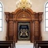 Artisanal Solid Wood Aron Kodesh Torah Ark for Synagogues Hand-Carved Jewish Ceremonial Furniture Supplier