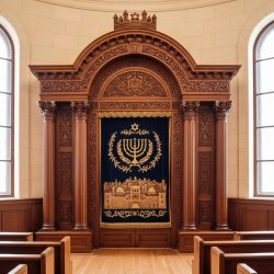 Masterfully Crafted Wooden Aron Kodesh Premium Synagogue Torah Ark Custom Sanctuary Furniture Manufacturer