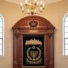 Exquisite Handcrafted Aron Kodesh Holy Ark Premium Solid Wood Synagogue Furniture Expertly Manufactured with Detailed Carvings