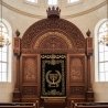 Exquisite Hand-Carved Aron Kodesh Premium Synagogue Furniture Manufacturer Superior Craftsmanship Wood Torah Ark