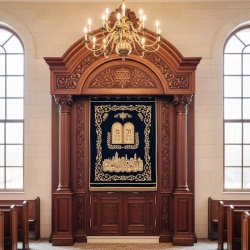 Masterpiece Traditional Aron Kodesh Premium Synagogue Furniture by Expert Manufacturer