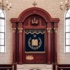 Stunning Traditional Aron Kodesh - Hand-Carved Wood Synagogue Ark by Expert Furniture Manufacturer.