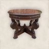 Colonial Design Round Dining Table 1575 Mulyoharjo Furniture Supplier