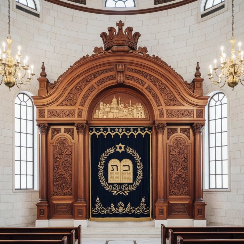 Premium Aron Kodesh - Handcrafted Solid Wood Holy Ark for Synagogue by Leading Furniture Supplier. Premium Aron Kodesh - Handcrafted Solid Wood Holy Ark for Synagogue by Leading Furniture Supplier.