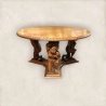 Mahogany Wood Round Dining Table 1581 Mulyoharjo Furniture Supplier