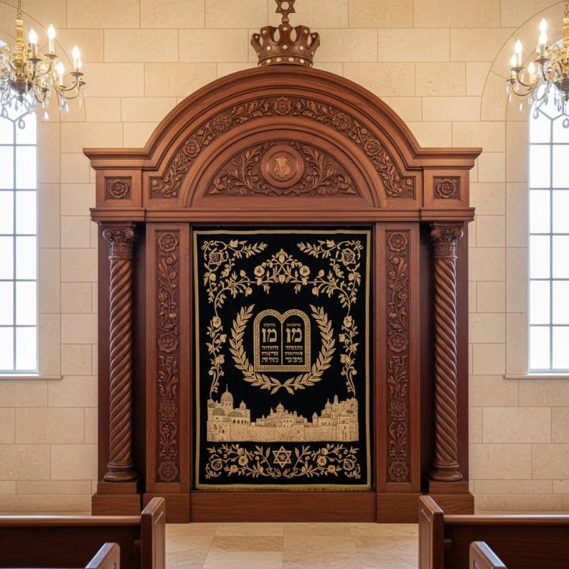 Master-crafted Aron Kodesh, a premium synagogue furniture piece by a leading manufacturer and supplier. Master-crafted Aron Kodesh, a premium synagogue furniture piece by a leading manufacturer and supplier.