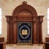Exquisite Hand-Carved Aron Kodesh: Premium Synagogue Furniture by Expert Manufacturers.