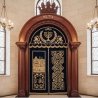 Magnificent hand-carved Aron Kodesh: a symbol of sacred tradition and elite furniture manufacturing excellence.