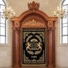 Magnificent hand-carved Aron Kodesh, a testament to premium synagogue furniture manufacturing and timeless design.