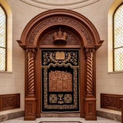 Mastercrafted Wooden Aron Kodesh: Superior Synagogue Furniture by Premier Manufacturer