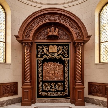 Mastercrafted Wooden Aron Kodesh: Superior Synagogue Furniture by Premier Manufacturer