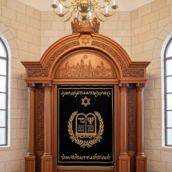 Premium Aron Kodesh Holy Ark: Exquisite handcrafted synagogue furniture by expert manufacturers and suppliers.