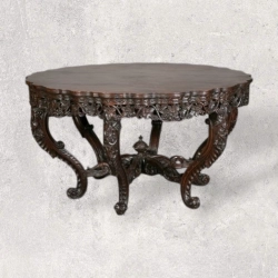 Solid Wood Dining Table 1608 Mulyoharjo Furniture Supplier