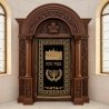 Stunning Aron Kodesh: Handcrafted Synagogue Holy Ark with Traditional Design.