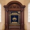 Masterpiece Carved Wood Aron Kodesh - Premium Synagogue Holy Ark Furniture. Handcrafted for lasting spiritual grandeur.