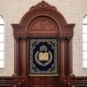 Premium hand-carved Aron Kodesh featuring exquisite craftsmanship and traditional Jewish design for synagogues.