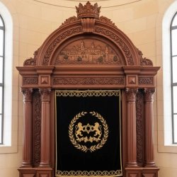 Premium Hand-Carved Aron Kodesh Torah Ark | Synagogue Furniture Manufacturing Excellence