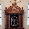 Premium Hand-Carved Aron Kodesh: Ornate Wood Synagogue Furniture by Expert Manufacturers