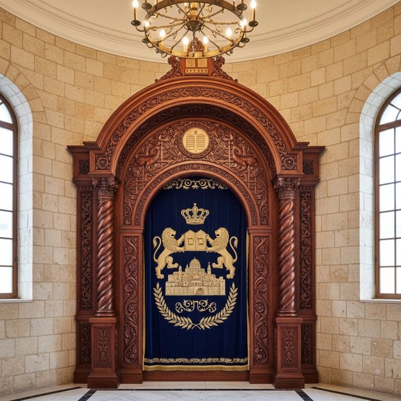 Premium Aron Kodesh Holy Ark | Synagogue Furniture by Artisan Ark Works