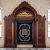 Elegantly crafted Aron Kodesh, a testament to exceptional furniture manufacturing and spiritual design.