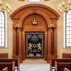 Handcrafted Solid Wood Aron Kodesh by Premier Furniture Manufacturer - Ornate Synagogue Torah Ark