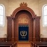 Handcrafted Aron Kodesh: Exquisite Synagogue Furniture for Sacred Spaces, embodying premium manufacturer craftsmanship.