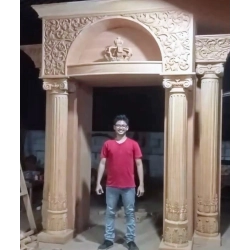 Premium Handcrafted Aron Kodesh: Ornate Wood Synagogue Furniture by Expert Manufacturers.
