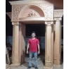 Premium Handcrafted Aron Kodesh: Ornate Wood Synagogue Furniture by Expert Manufacturers.