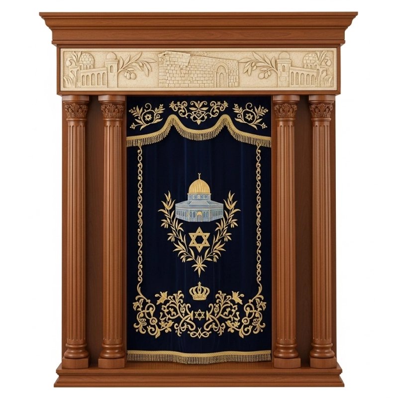 Exquisite Mulyoharjo Mahogany Wood Aron Kodesh Torah Ark a Masterpiece of Spiritual Craftsmanship
