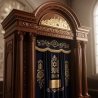 Exquisite Mulyoharjo Handcrafted Mahogany Aron Kodesh for Sacred Reverence