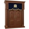 Elegant Handcrafted Mahogany Aron Kodesh from Mulyoharjo Furniture Indonesia